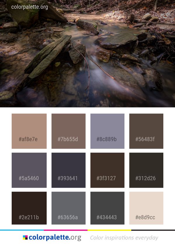 Water Stream Nature Color Palette