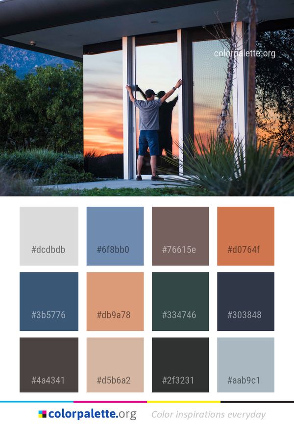 Window Grass Sky Color Palette