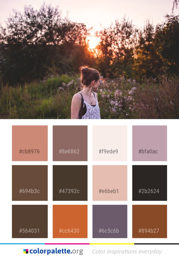 Photograph Sky Girl Color Palette