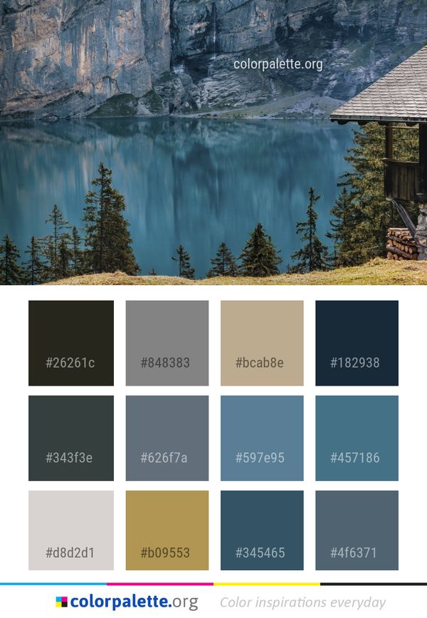 Reflection Nature Water Color Palette