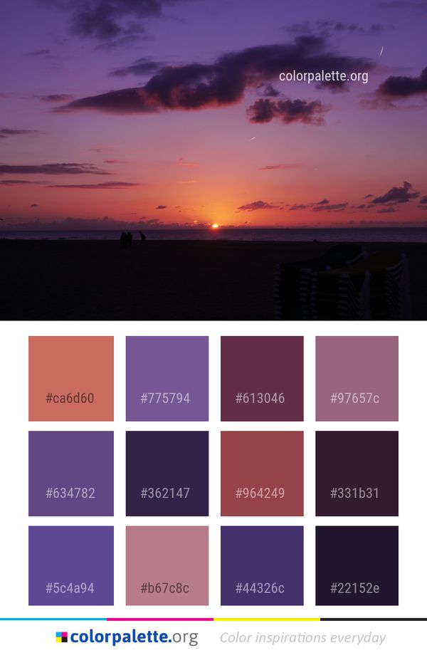 Sky Afterglow Horizon Color Palette