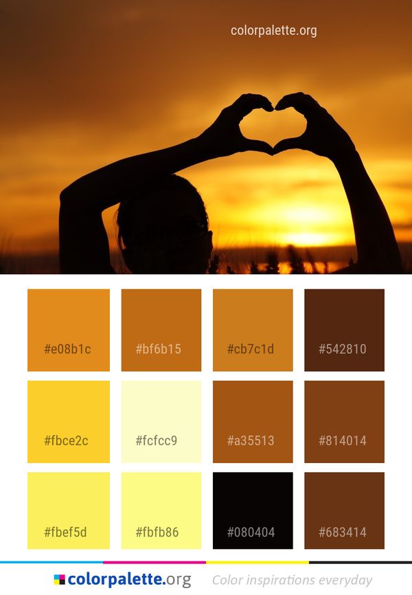 Sky Sunrise Silhouette Color Palette