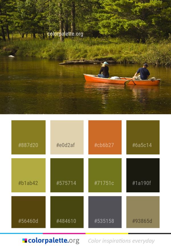Waterway Water Nature Color Palette
