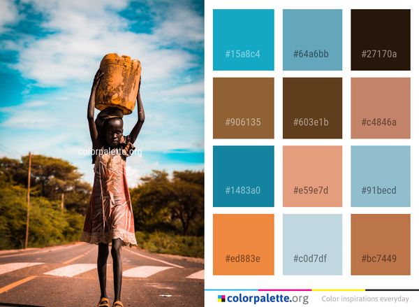 Girl Dress Tree Color Palette