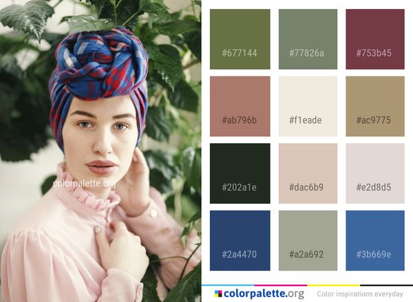Headgear Hair Accessory Turban Color Palette