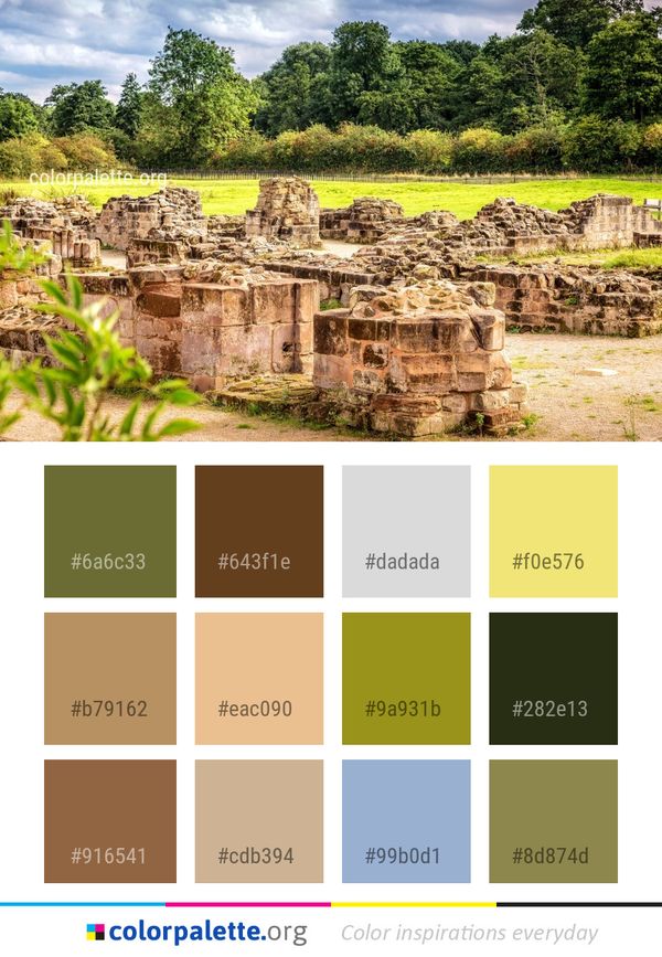 Historic Site Ruins Archaeological Color Palette