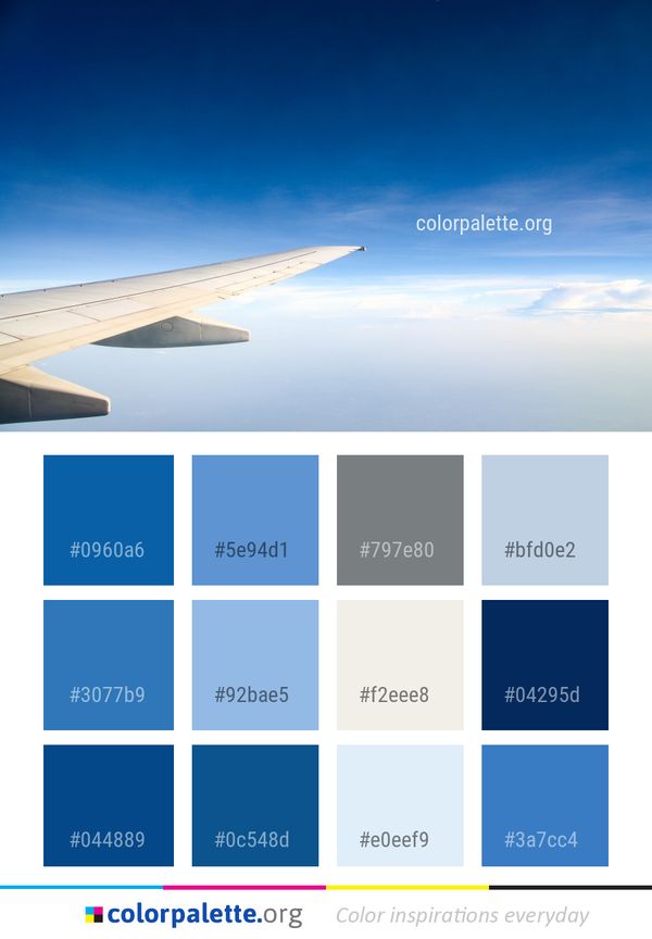 Sky Daytime Airline Color Palette