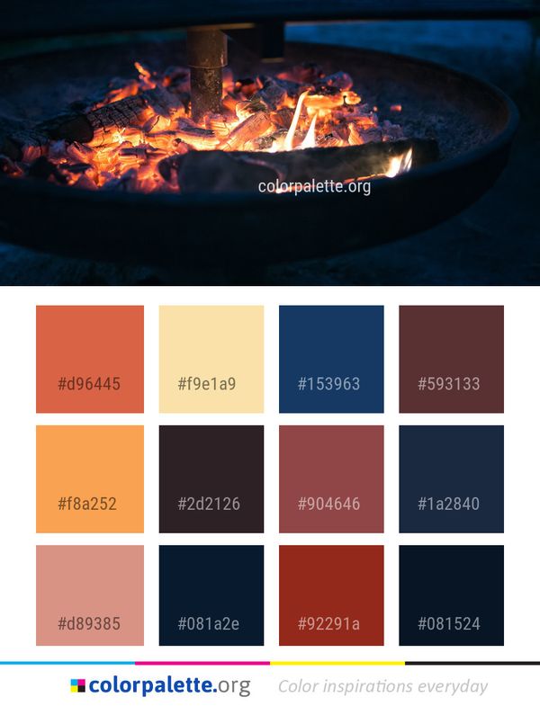 Fire Campfire Heat Color Palette