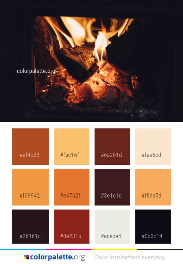 Heat Flame Fire Color Palette