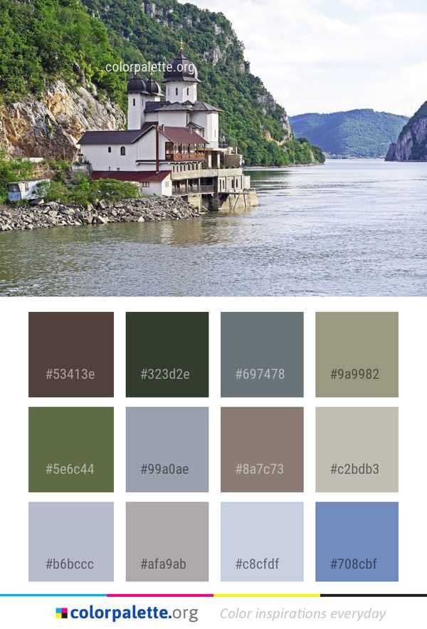Lake Fjord Promontory Color Palette