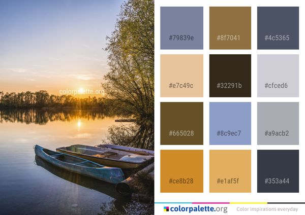 Reflection Water Nature Color Palette