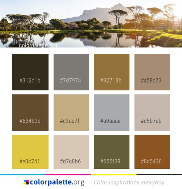 Reflection Water Nature Color Palette