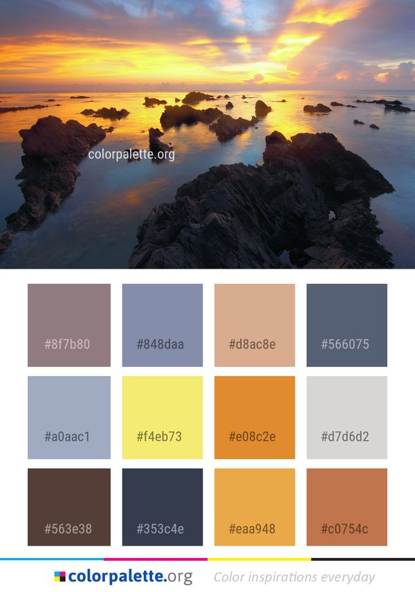 Sea Coast Sky Color Palette