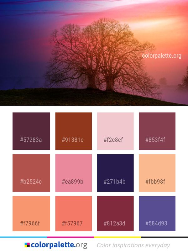 Sky Red At Morning Nature Color Palette