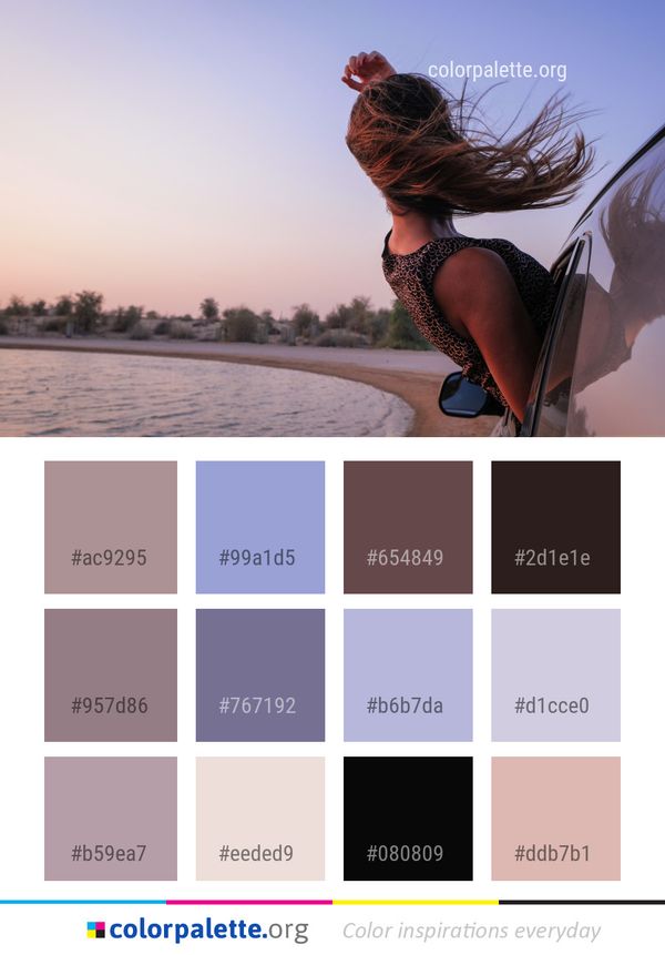 Sky Vacation Girl Color Palette