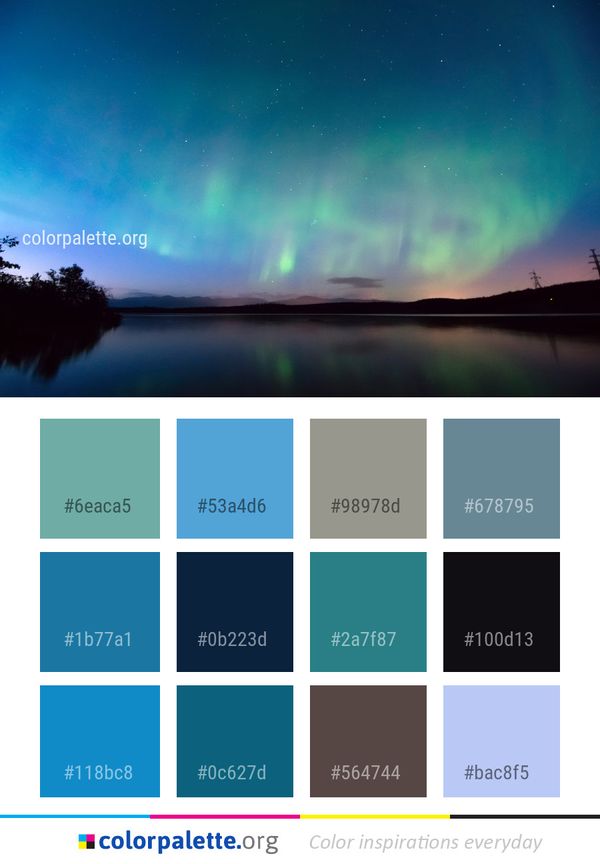 Aurora Nature Atmosphere Color Palette
