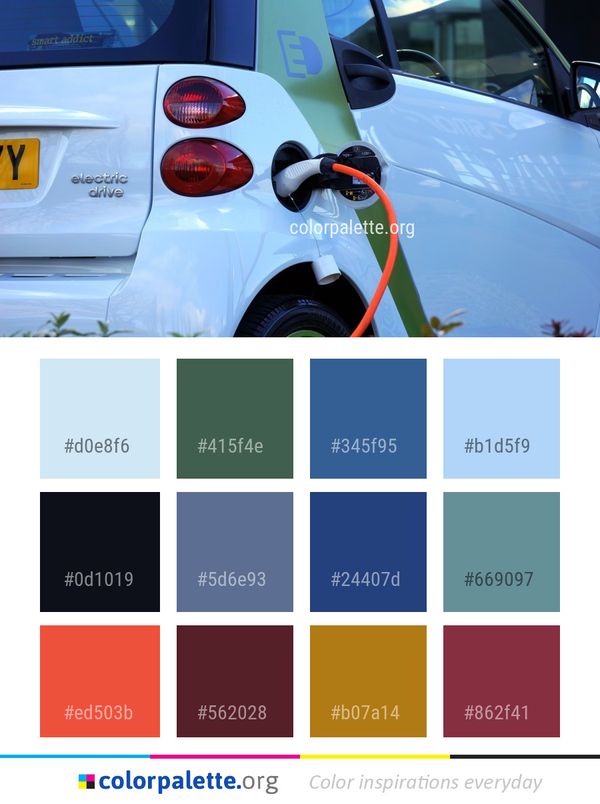 Car Motor Vehicle Color Palette