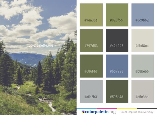 Cloud Sky Nature Color Palette