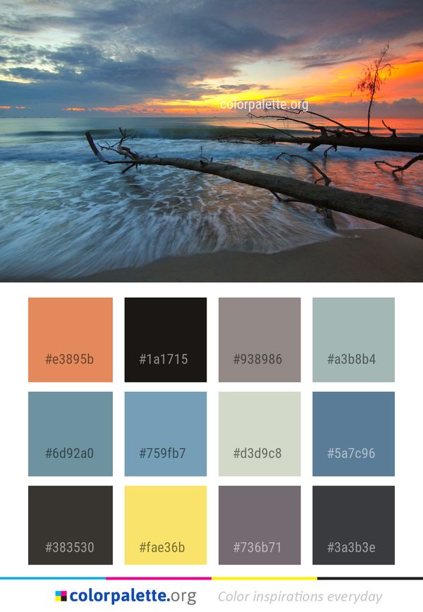 Horizon Sea Sky Color Palette