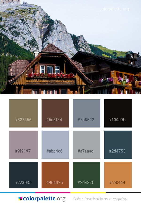 Mountainous Landforms Mountain Range Color Palette