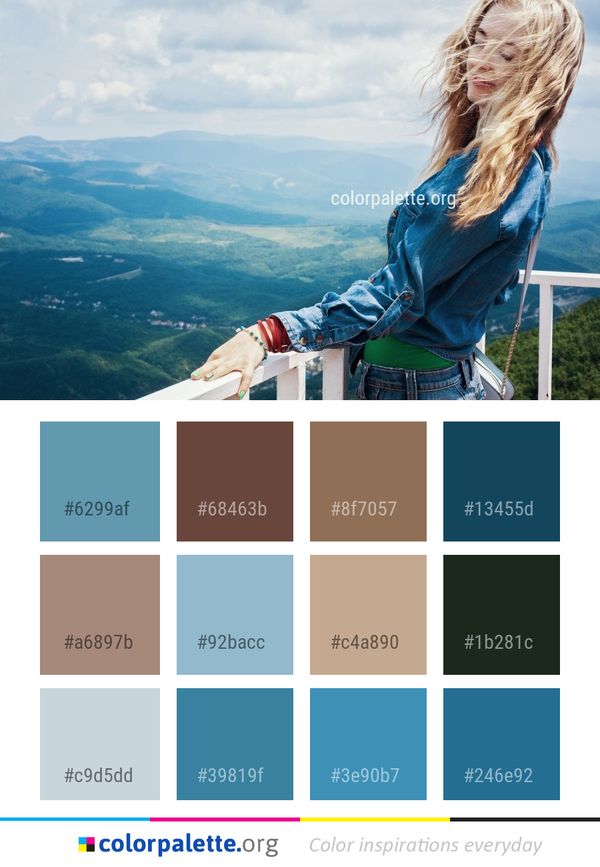 Mountainous Landforms Sky Mountain Color Palette