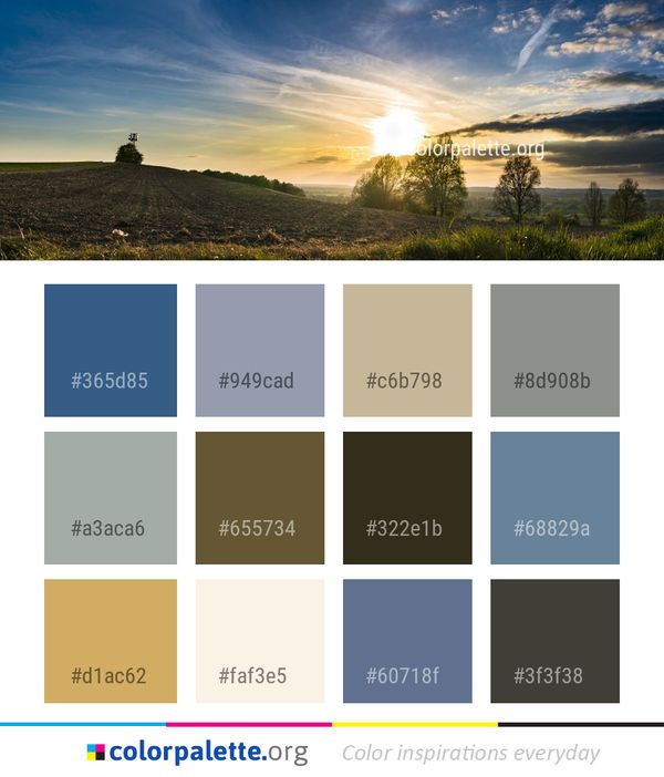 Sky Field Horizon Color Palette