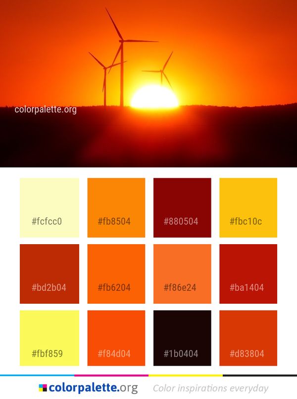 Wind Energy Turbine Color Palette