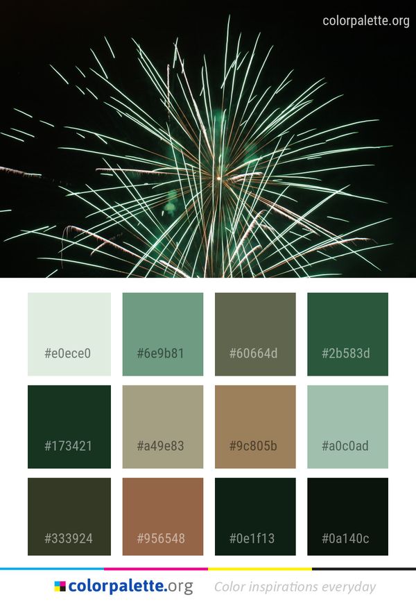 Fireworks Event Sky Color Palette