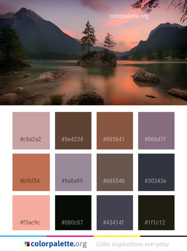 Nature Reflection Sky Color Palette