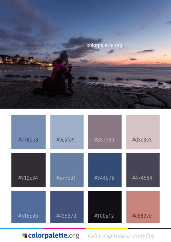Sea Sky Body Of Water Color Palette