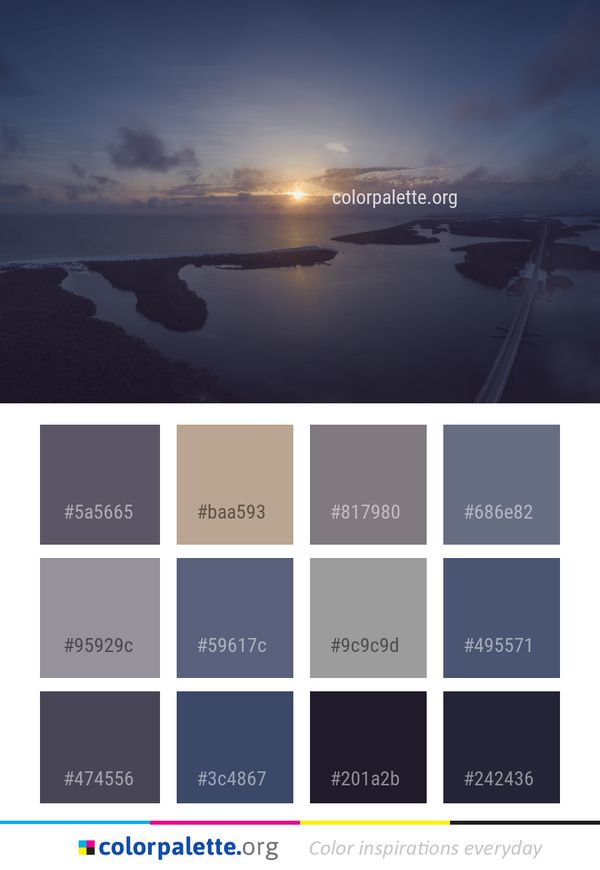Sky Horizon Reflection Color Palette
