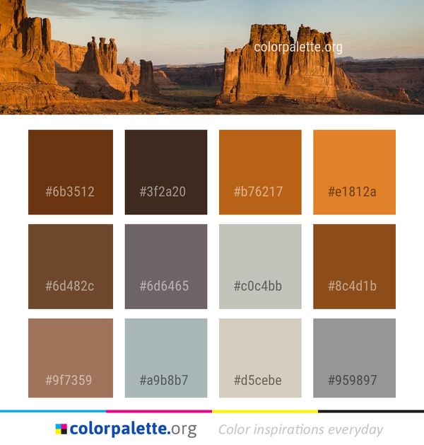 Badlands Historic Site Sky Color Palette