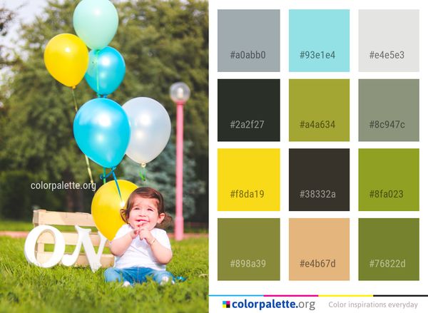 Balloon Fun Child Color Palette