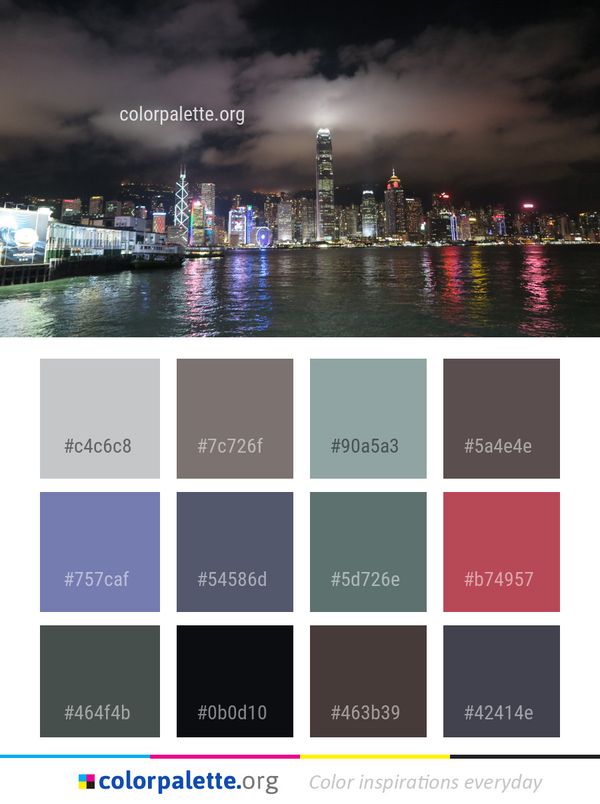 Cityscape City Skyline Color Palette