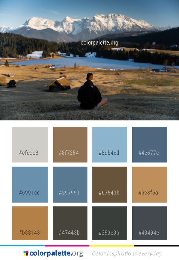 Nature Mountainous Landforms Wilderness Color Palette