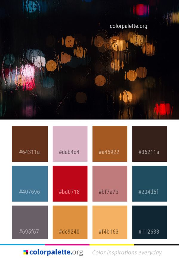 Night Darkness Light Color Palette