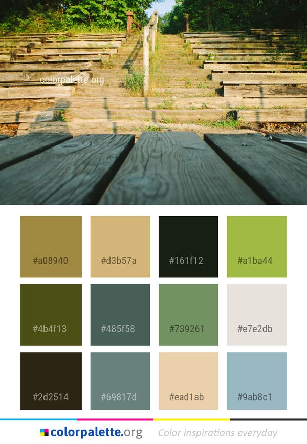 Path Walkway Wall Color Palette