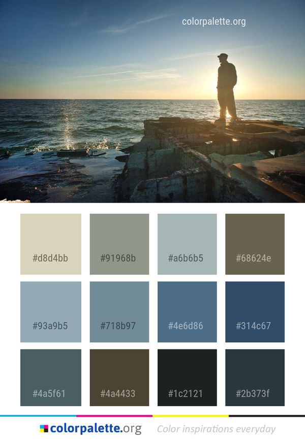 Sea Body Of Water Horizon Color Palette