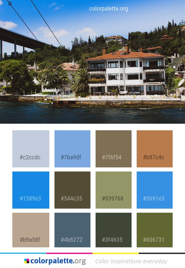 Water Body Of Sky Color Palette