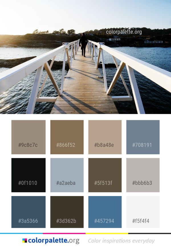 Water Dock Pier Color Palette