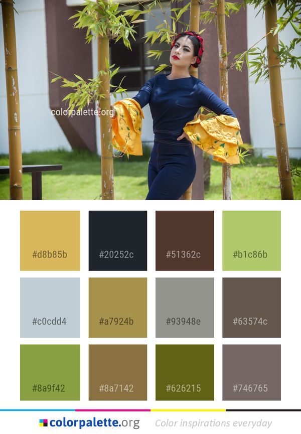Clothing Woman Yellow Color Palette