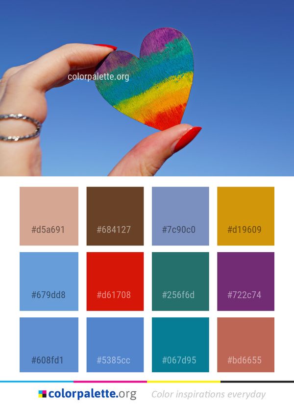 Sky Hand Heart Color Palette