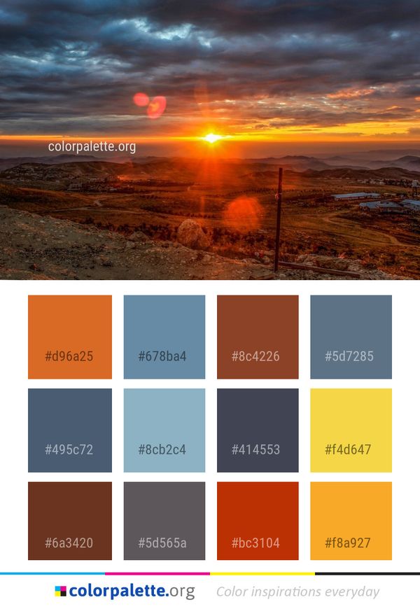 Sky Sunrise Horizon Color Palette
