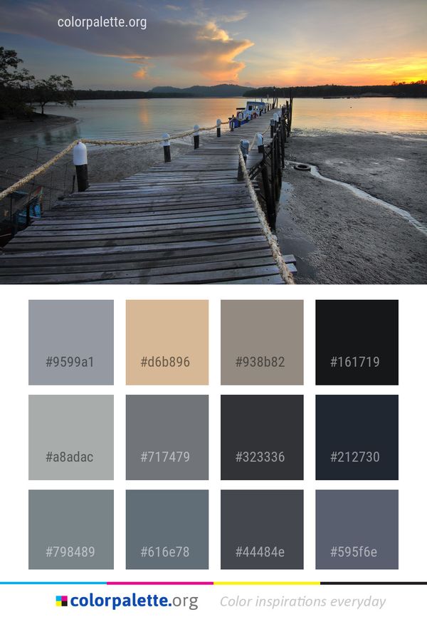 Water Sky Cloud Color Palette