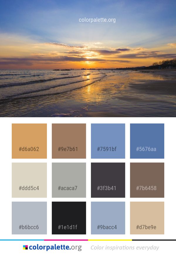 Horizon Sky Sea Color Palette