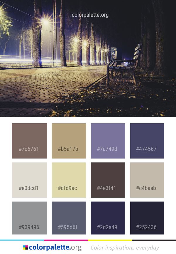 Nature Night Light Color Palette