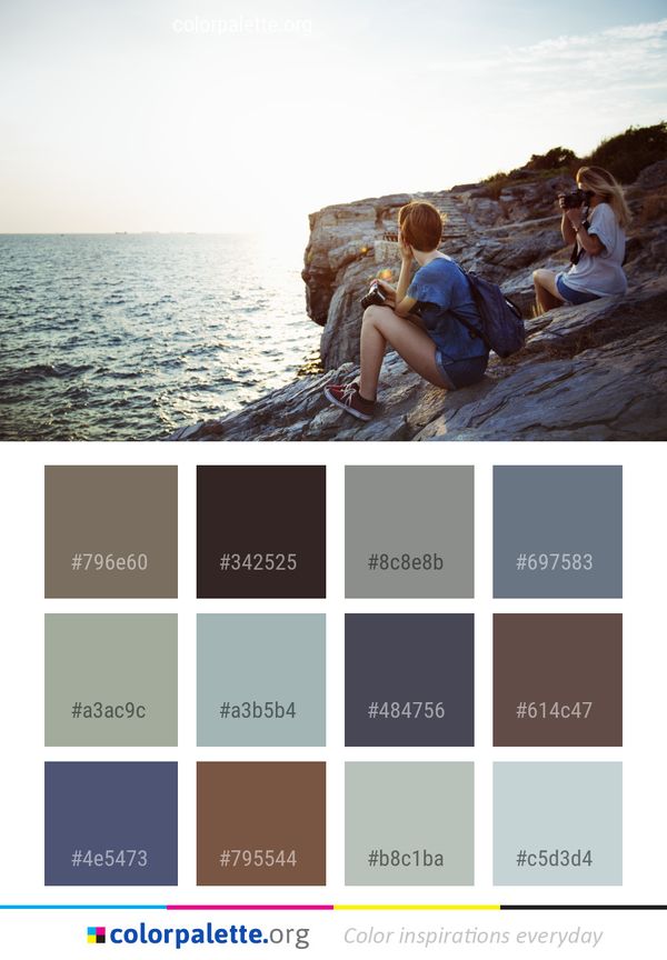 Sea Photograph Sky Color Palette