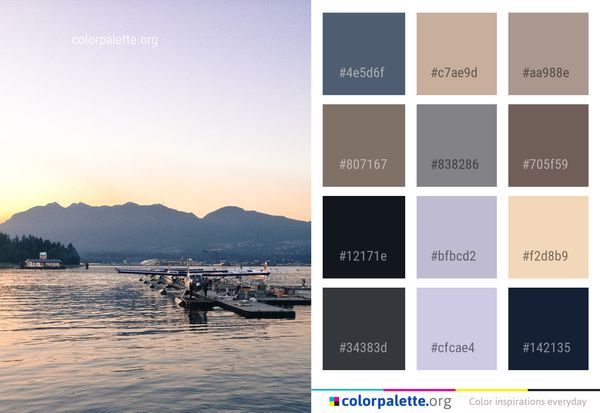 Sea Sky Body Of Water Color Palette