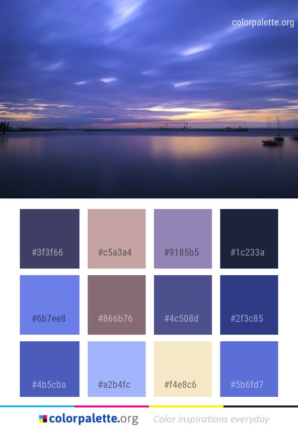 Sky Horizon Reflection Color Palette