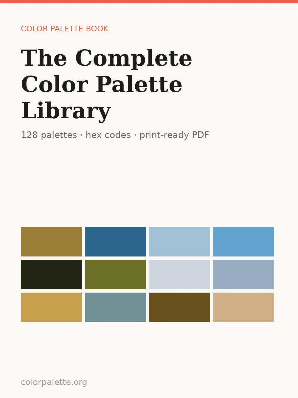 The Complete Color Palette Library — 200 Palettes